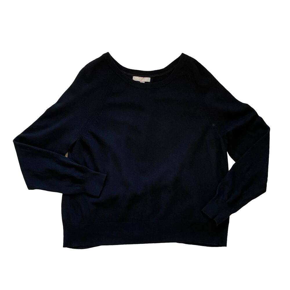 Banana Republic Black Wool Blend Round Neck Sweater Size XL